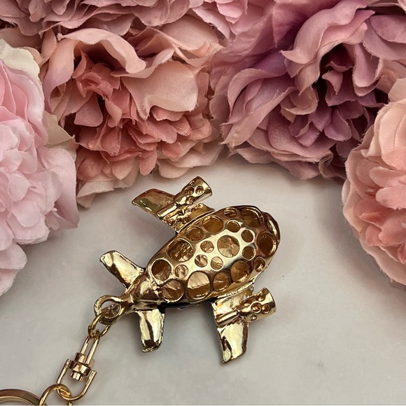 Beautiful Red and White Crystal Airplane Keychain Charm - Picture 11 of 16